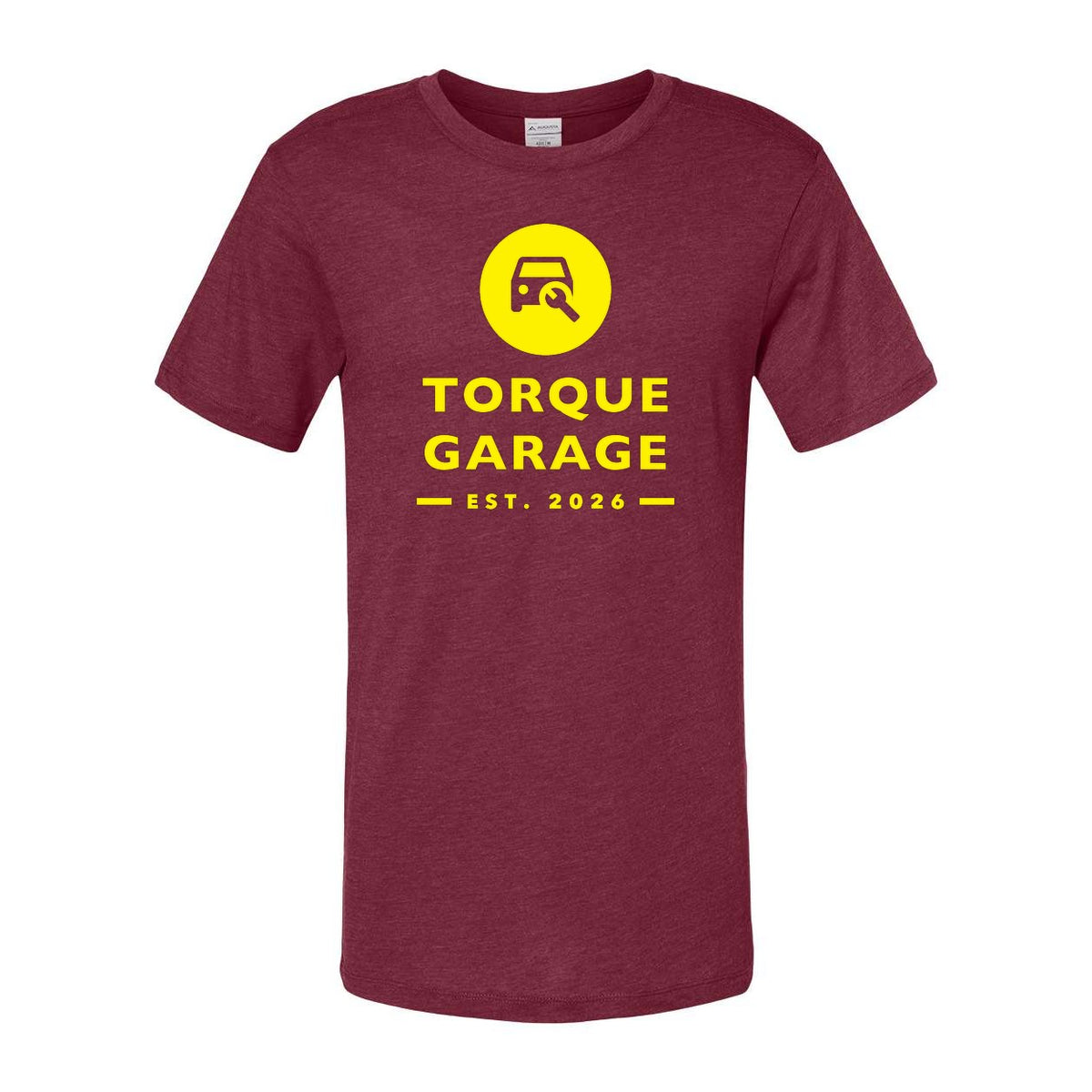 Augusta Sportswear Unisex Triblend T-Shirt - Maroon Heather - Front