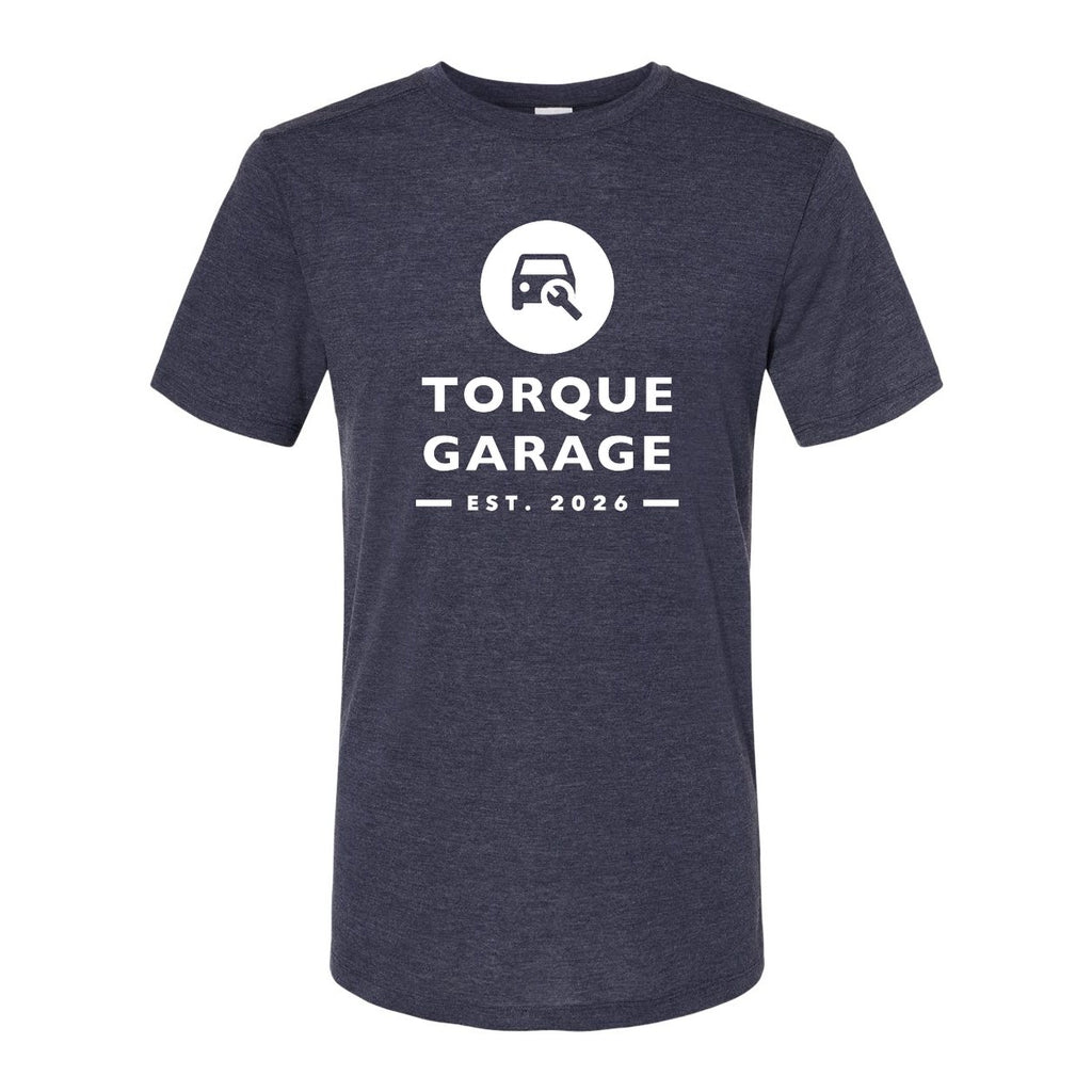 Augusta Sportswear Unisex Triblend T-Shirt - Navy Heather - Front