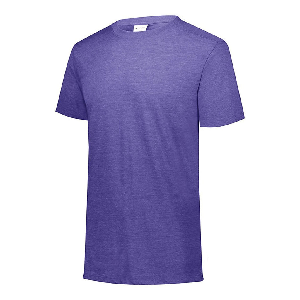 Augusta Sportswear Unisex Triblend T-Shirt - Purple Heather - Side