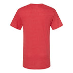 Augusta Sportswear Unisex Triblend T-Shirt - Red Heather - Back