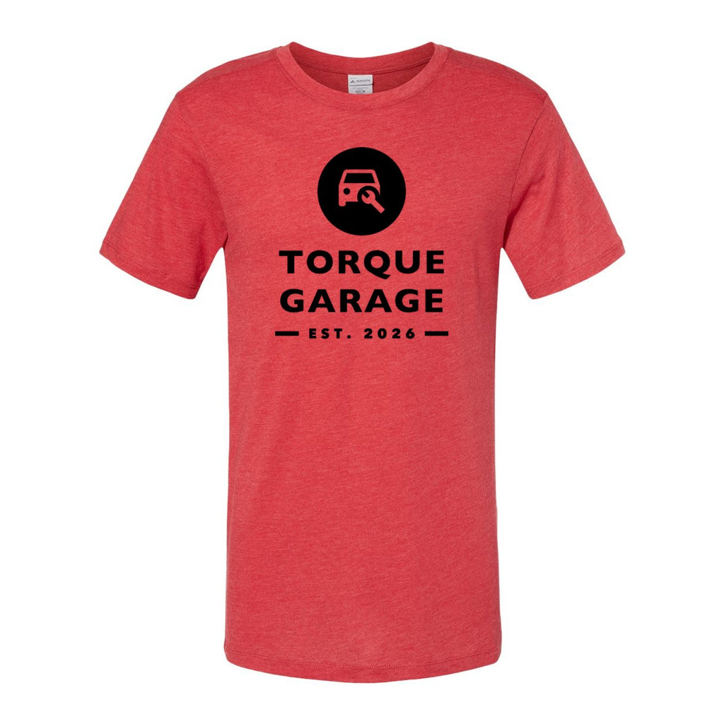 Augusta Sportswear Unisex Triblend T-Shirt - Red Heather - Front