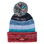 Aura Beanie with a Pom and Cuff - Rainbow - Embroidery