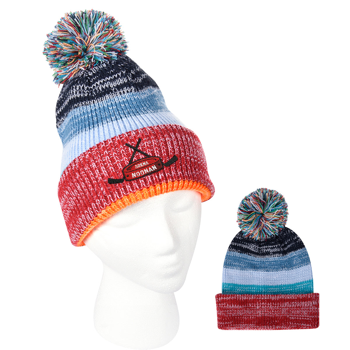 Aura Beanie with a Pom and Cuff