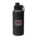 Austin Recycled Stainless Steel Bottle, 32 oz - Black - Colorbrite
