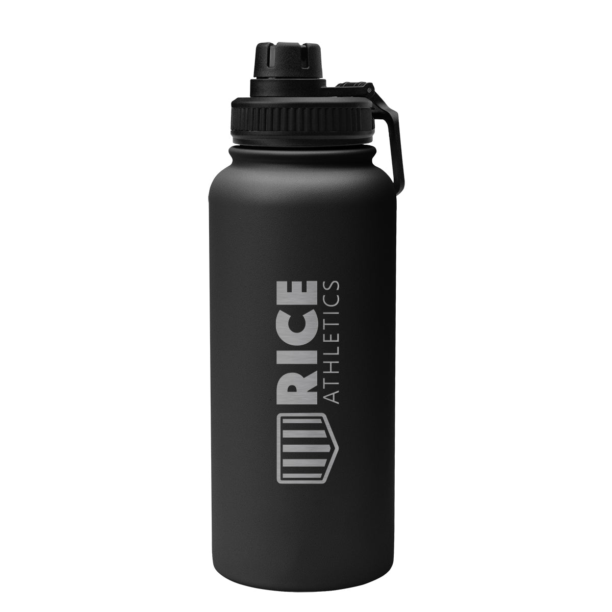 Austin Recycled Stainless Steel Bottle, 32 oz - Black - Laser Engraving