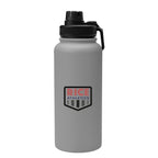 Austin Recycled Stainless Steel Bottle, 32 oz - Gray - Colorbrite