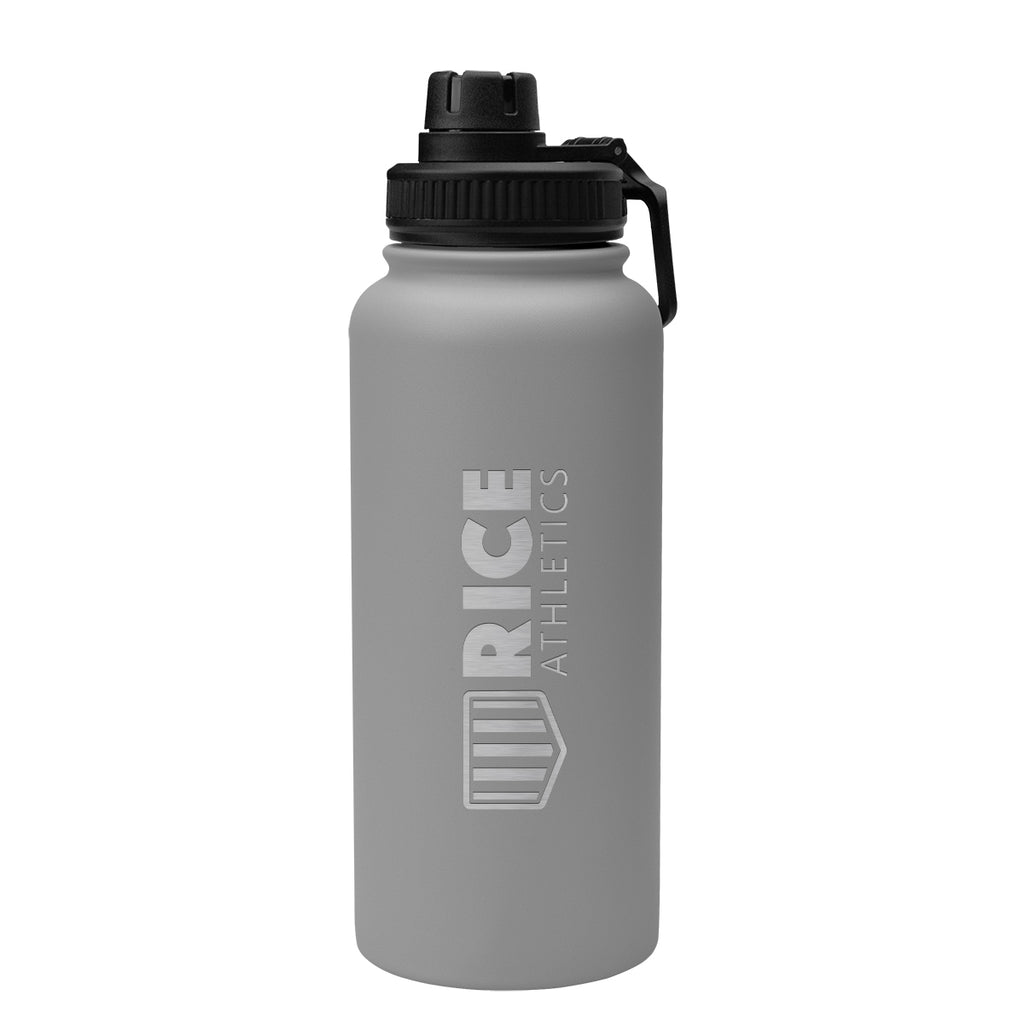 Austin Recycled Stainless Steel Bottle, 32 oz - Gray - Laser Engraving