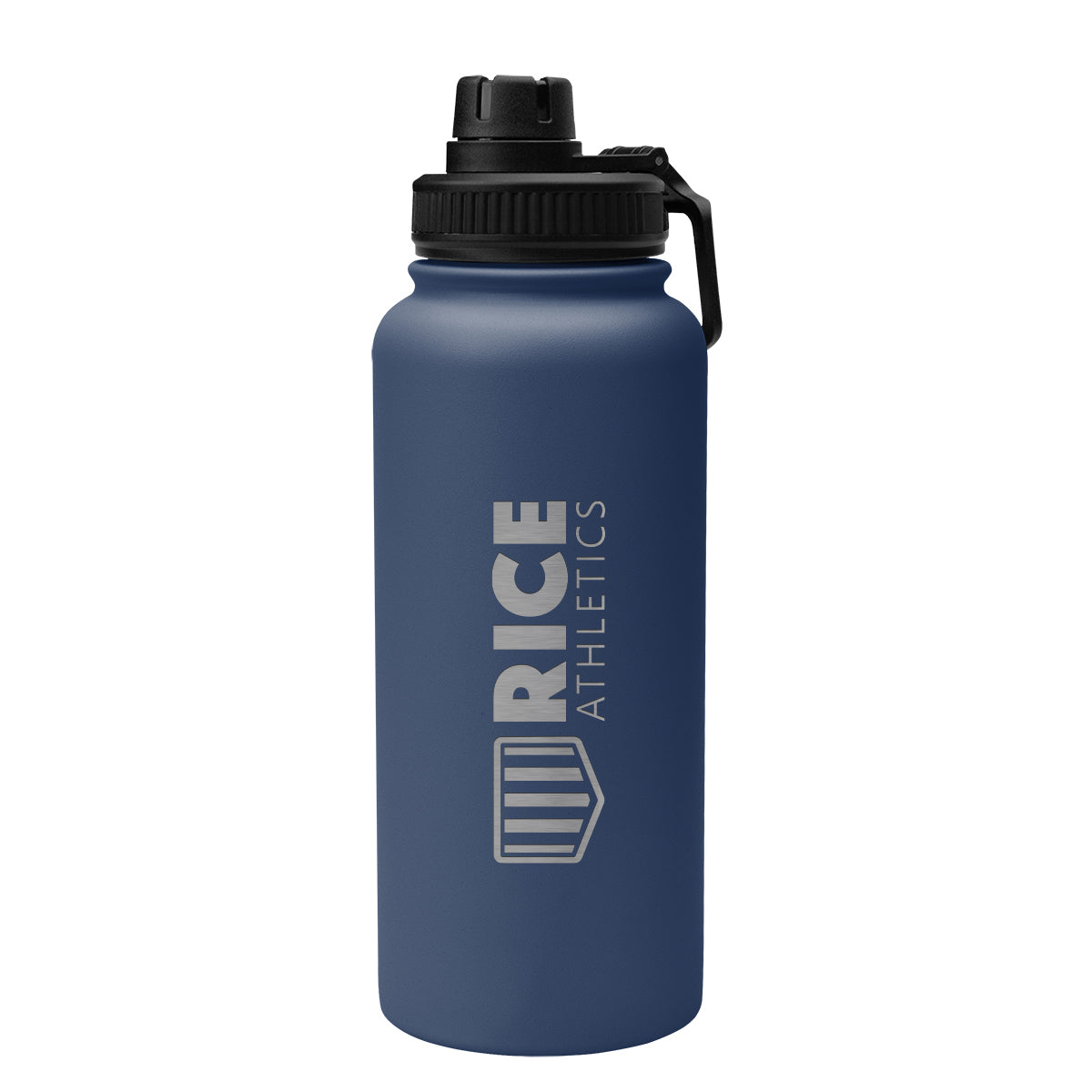 Austin Recycled Stainless Steel Bottle, 32 oz Laser Engraving - Navy - Laser Engraving