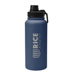 Austin Recycled Stainless Steel Bottle, 32 oz Laser Engraving - Navy - Laser Engraving