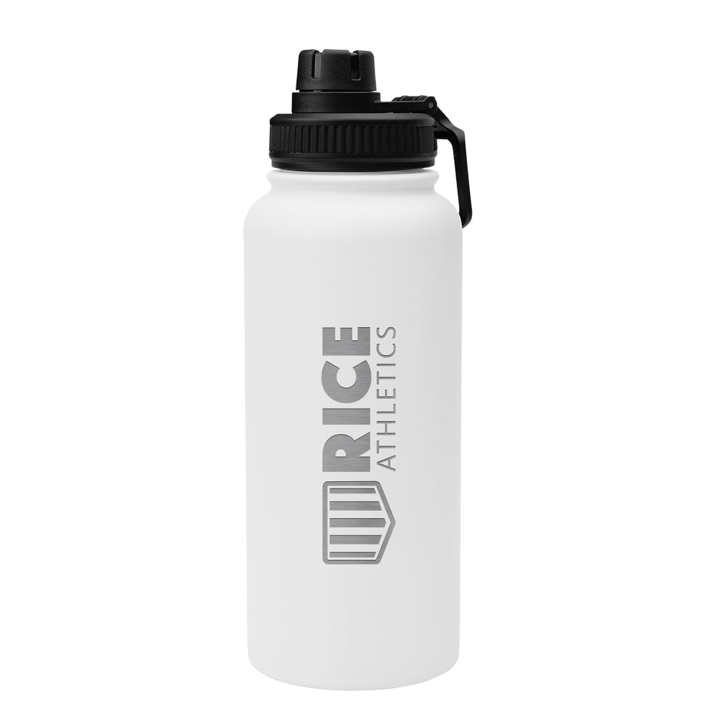 Austin Recycled Stainless Steel Bottle, 32 oz - White - Laser Engraving