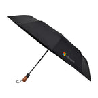 Auto Open and Close Folding Umbrella, 46 Inch Transfer - Black - View 1