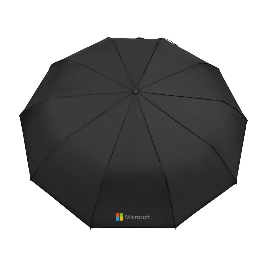 Auto Open and Close Folding Umbrella, 46 Inch Transfer - Black - View 2