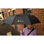 Auto Open and Close Folding Umbrella, 46 Inch Transfer - Black - View 6