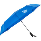 Auto Open and Close Recycled Umbrella, 42 Inch - Royal - Right Angle