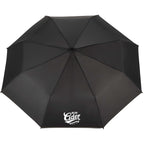 Auto Open and Close Recycled Umbrella, 42 Inch Transfer - Black - Front