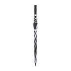 Auto Open Golf Umbrella in Recycled PET, 60 Inches Transfer - Black-White - View 2