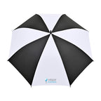 Auto Open Golf Umbrella in Recycled PET, 60 Inches Transfer - Black-White - View 3