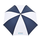 Auto Open Golf Umbrella in Recycled PET, 60 Inches Transfer - Navy-White - View 2