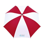 Auto Open Golf Umbrella in Recycled PET, 60 Inches Transfer - Red-White - View 2