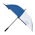 Auto Open Golf Umbrella in Recycled PET, 60 Inches Transfer - Royal-White - View 1