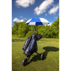 Auto Open Golf Umbrella in Recycled PET, 60 Inches Transfer - Royal-White - View 9
