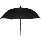 Auto Open Golf Umbrella with Reflective Trim, 60 Inches - Black - Alternate