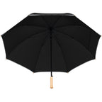 Auto Open Golf Umbrella with Reflective Trim, 60 Inches - Black - Canopy 2