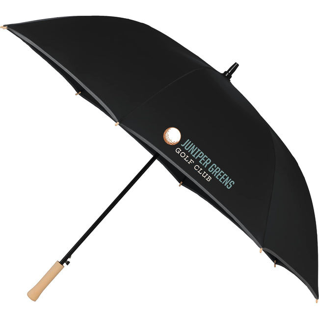 Auto Open Golf Umbrella with Reflective Trim, 60 Inches