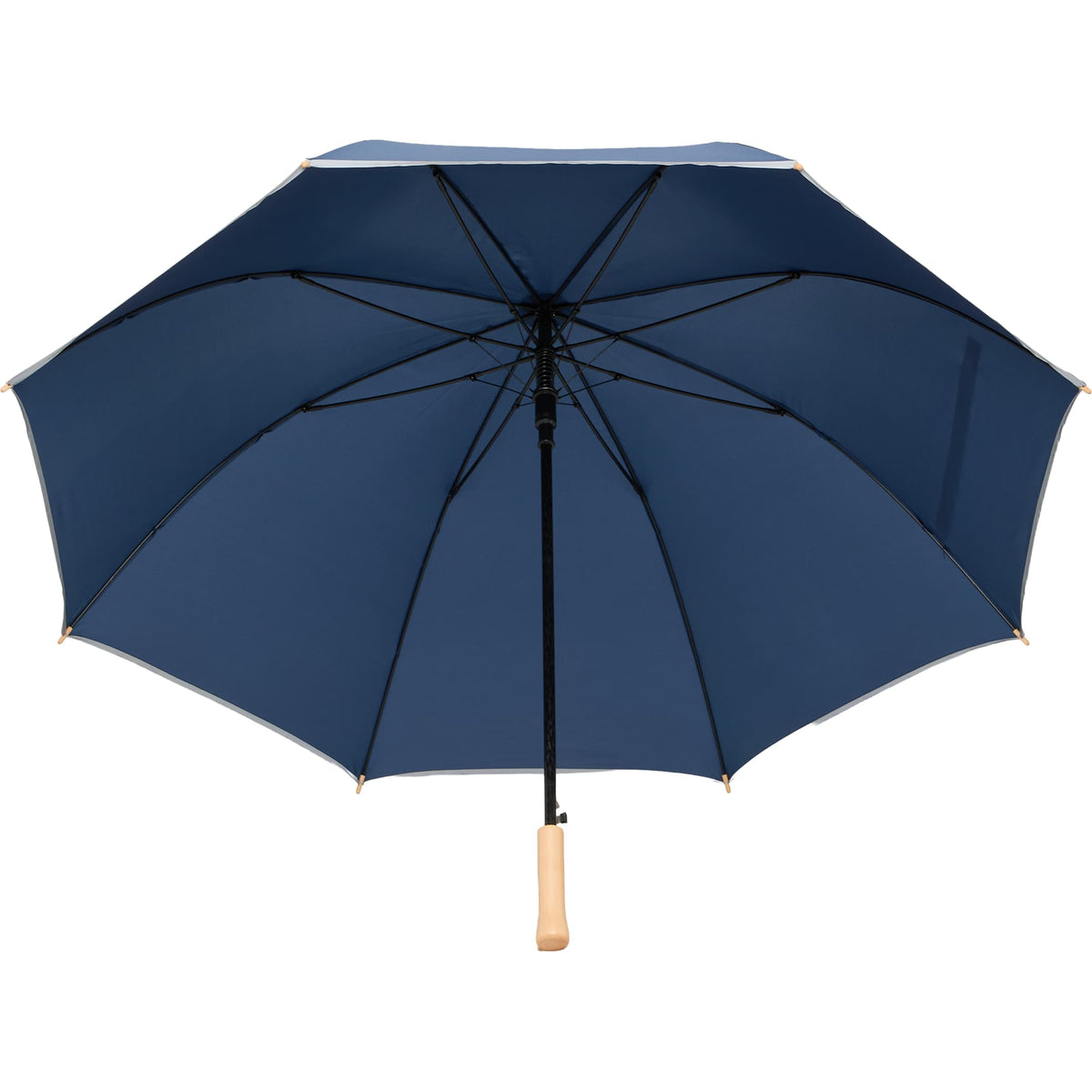 Auto Open Golf Umbrella with Reflective Trim, 60 Inches - Navy - Canopy 2