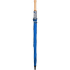Auto Open Golf Umbrella with Reflective Trim, 60 Inches - Royal - Closed