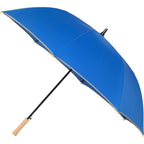 Auto Open Golf Umbrella with Reflective Trim, 60 Inches - Royal - Left Angle 2
