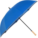 Auto Open Golf Umbrella with Reflective Trim, 60 Inches - Royal - Right Angle