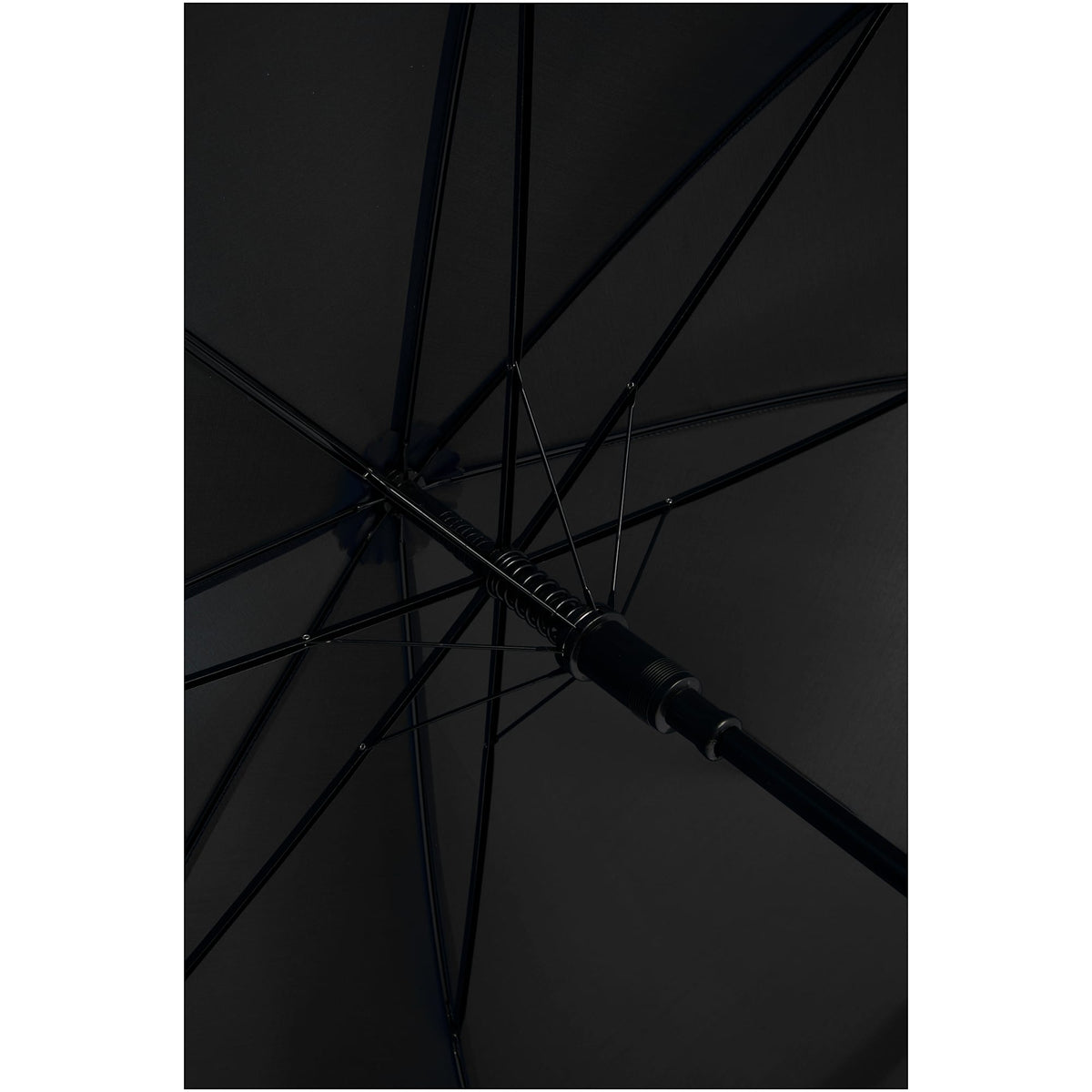 Auto-Open Umbrella, 46 Inch Arc - Black - Canopy Detail