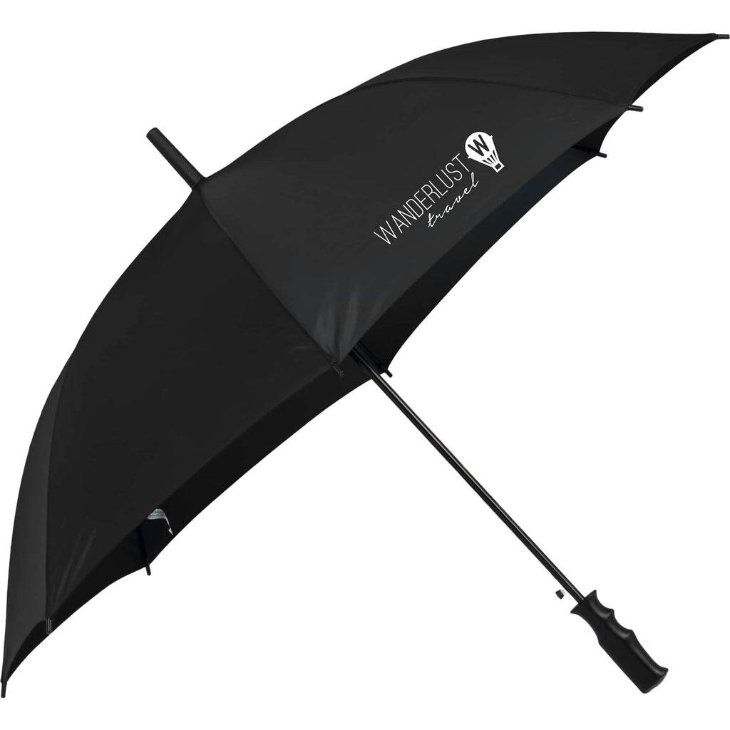 Auto-Open Umbrella, 46 Inch Arc - Black - Right Angle