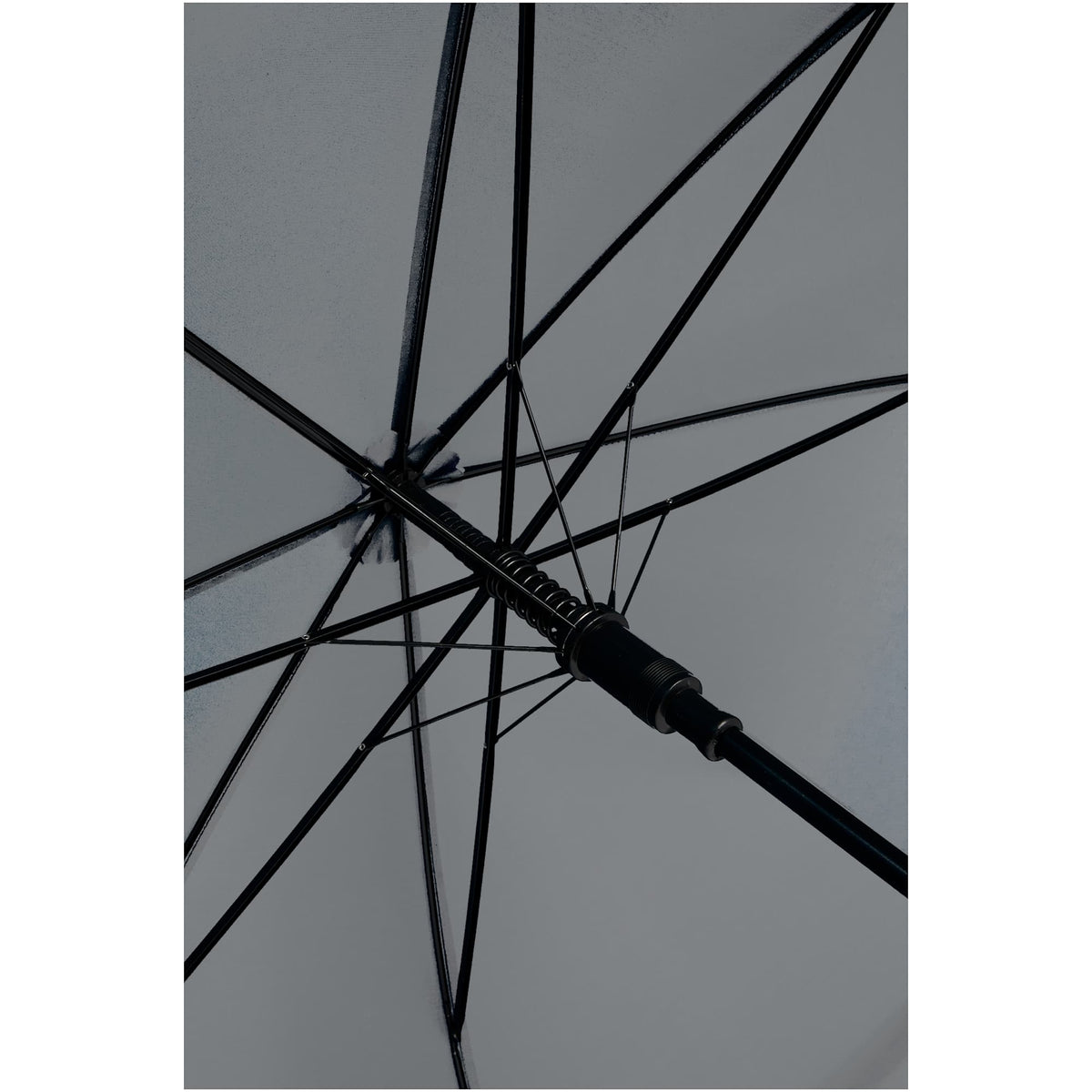 Auto-Open Umbrella, 46 Inch Arc - Gray - Canopy Detail