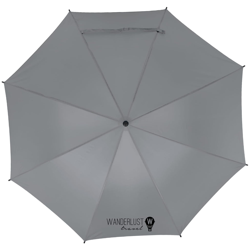 Auto-Open Umbrella, 46 Inch Arc - Gray - Front