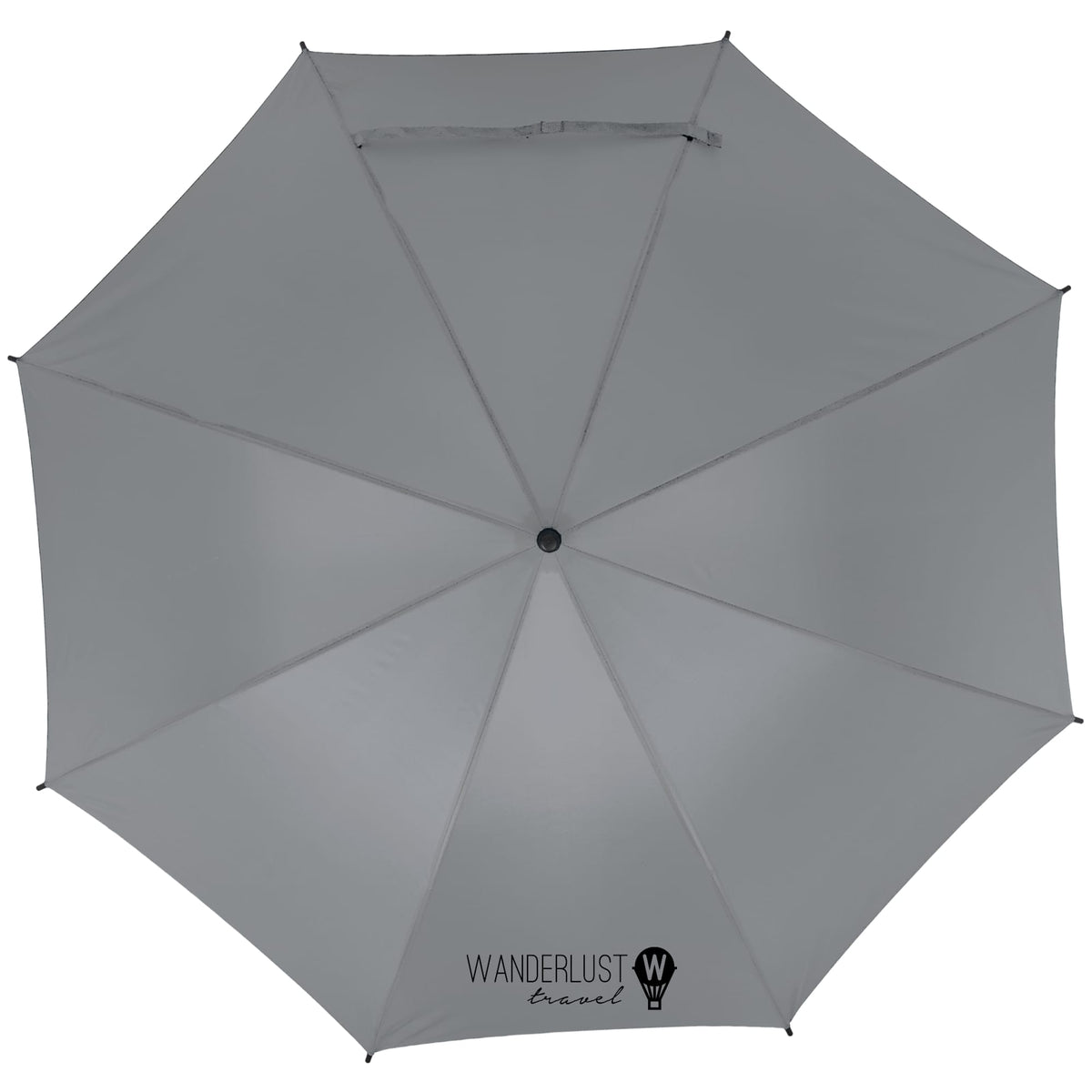 Auto-Open Umbrella, 46 Inch Arc - Gray - Front