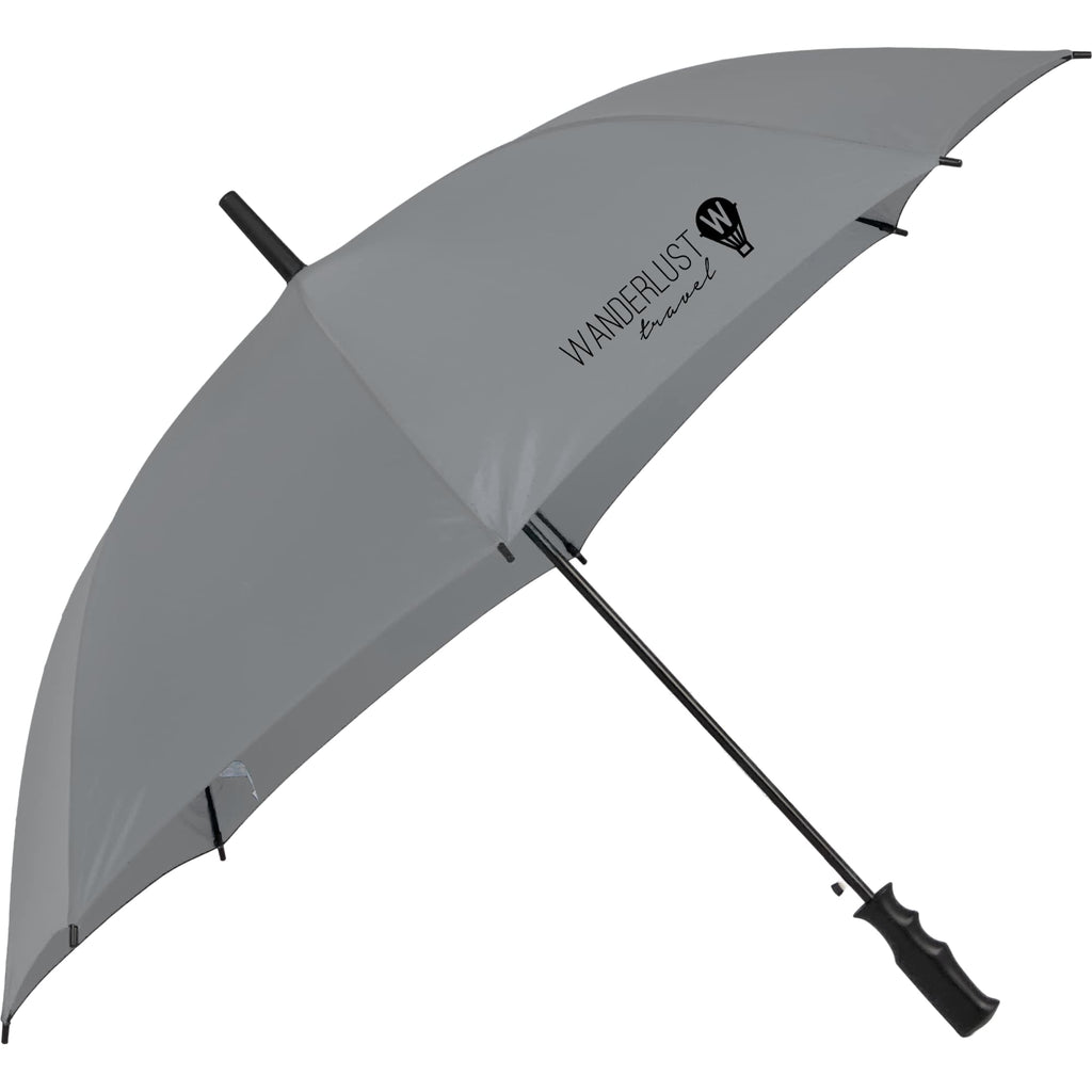 Auto-Open Umbrella, 46 Inch Arc - Gray - Right Angle