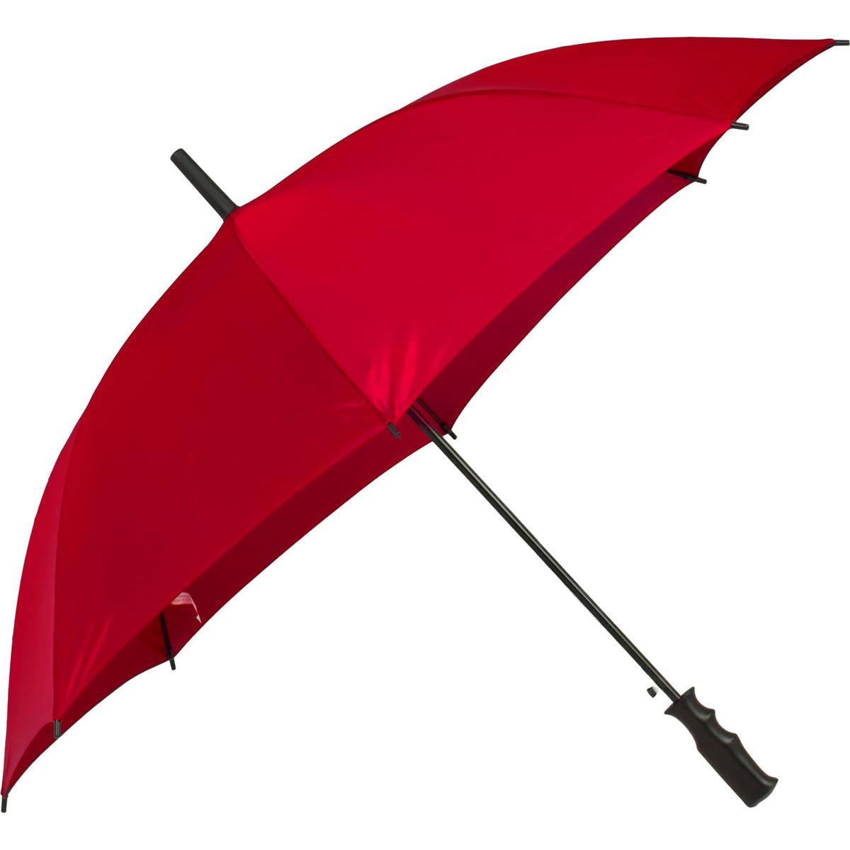 Auto-Open Umbrella, 46 Inch Arc - Red - Right Angle 2