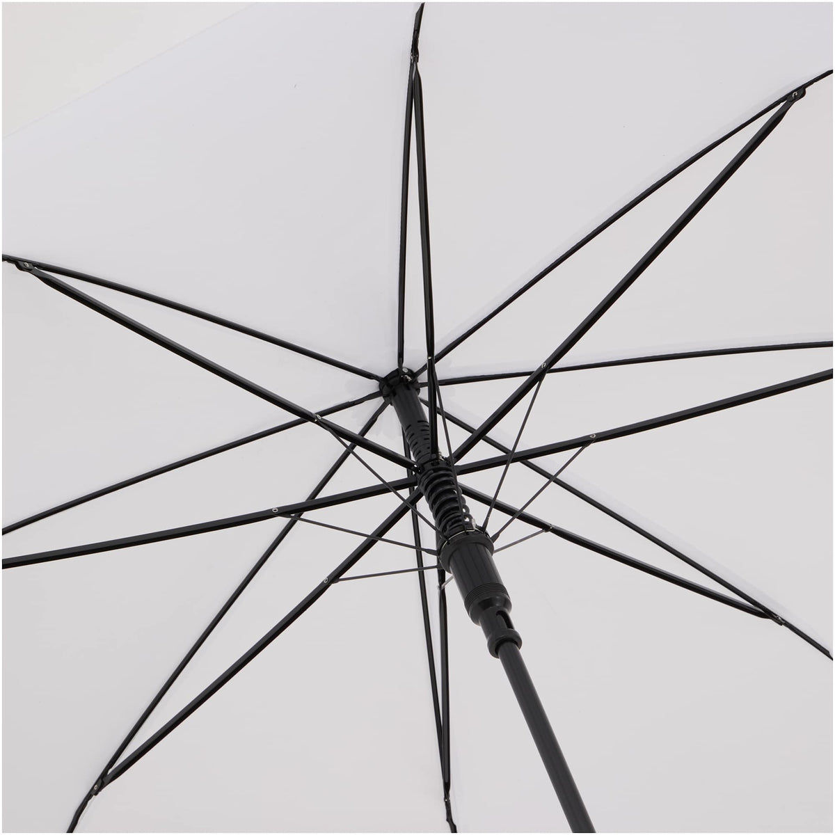Auto-Open Umbrella, 46 Inch Arc - White - Canopy 2
