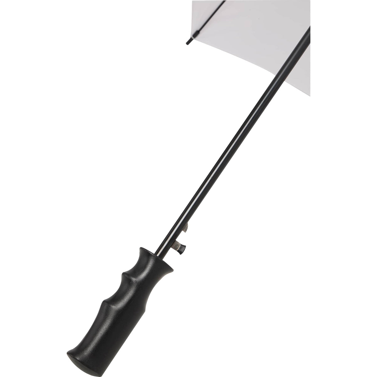 Auto-Open Umbrella, 46 Inch Arc - White - Handle