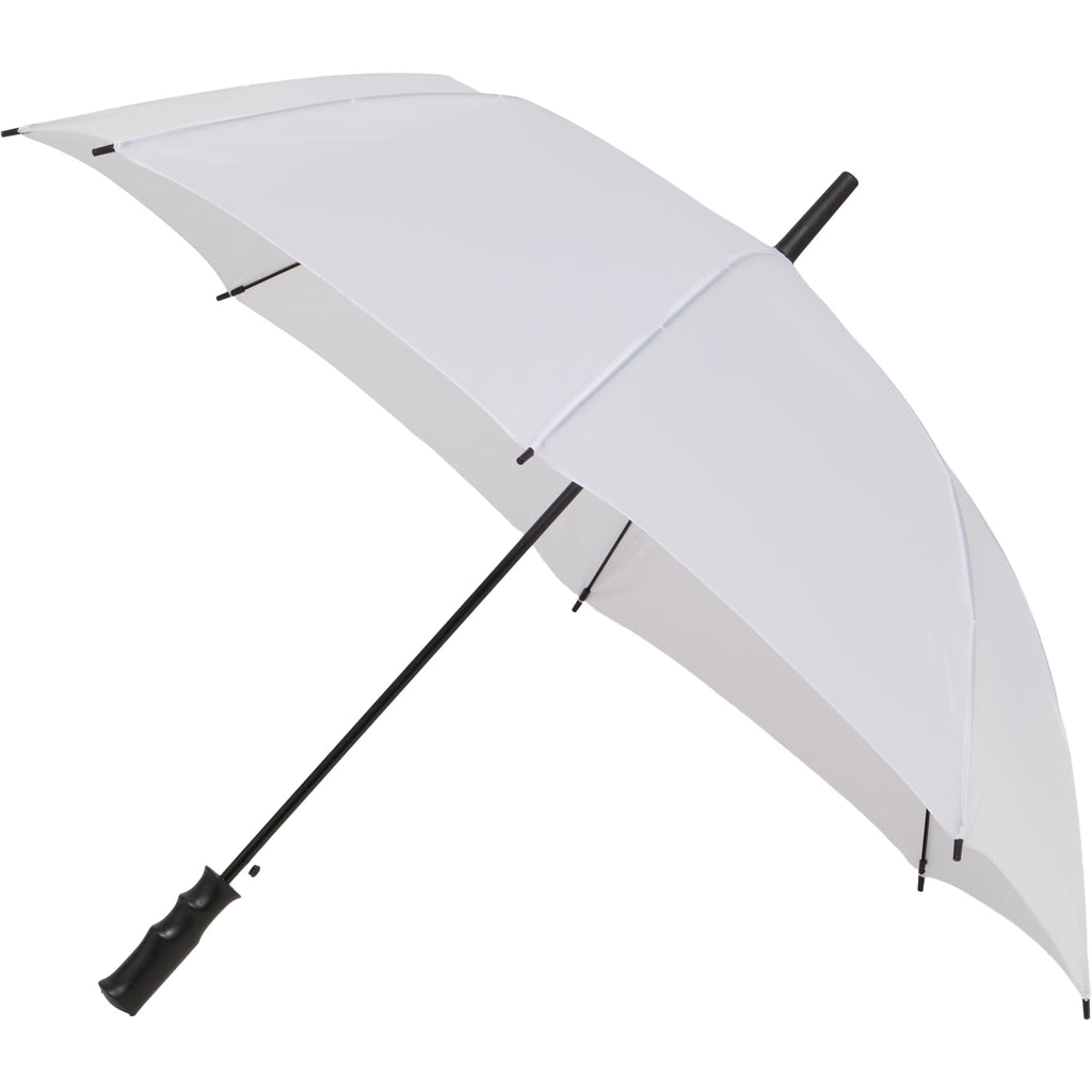 Auto-Open Umbrella, 46 Inch Arc - White - Left Angle 2