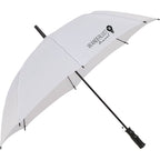 Auto-Open Umbrella, 46 Inch Arc - White - Left Angle