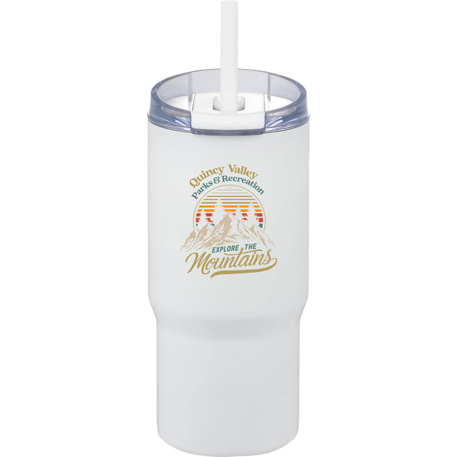 Auxo Insulated Tumbler with Straw, 24 oz Laser Engraving