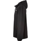 Avas Packable Quarter Zip Anorak in Recycled Nylon, Unisex Embroidery - Black - Left Side