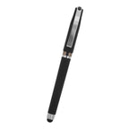 Avendale Velvet Touch Gel Pen with Stylus - Black - Front