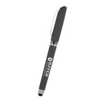 Avendale Velvet Touch Gel Pen with Stylus - Gray - Silk Screen