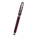 Avendale Velvet Touch Gel Pen with Stylus - Maroon - Front