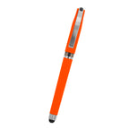 Avendale Velvet Touch Gel Pen with Stylus - Orange - Front