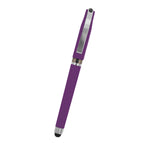 Avendale Velvet Touch Gel Pen with Stylus - Purple - Front